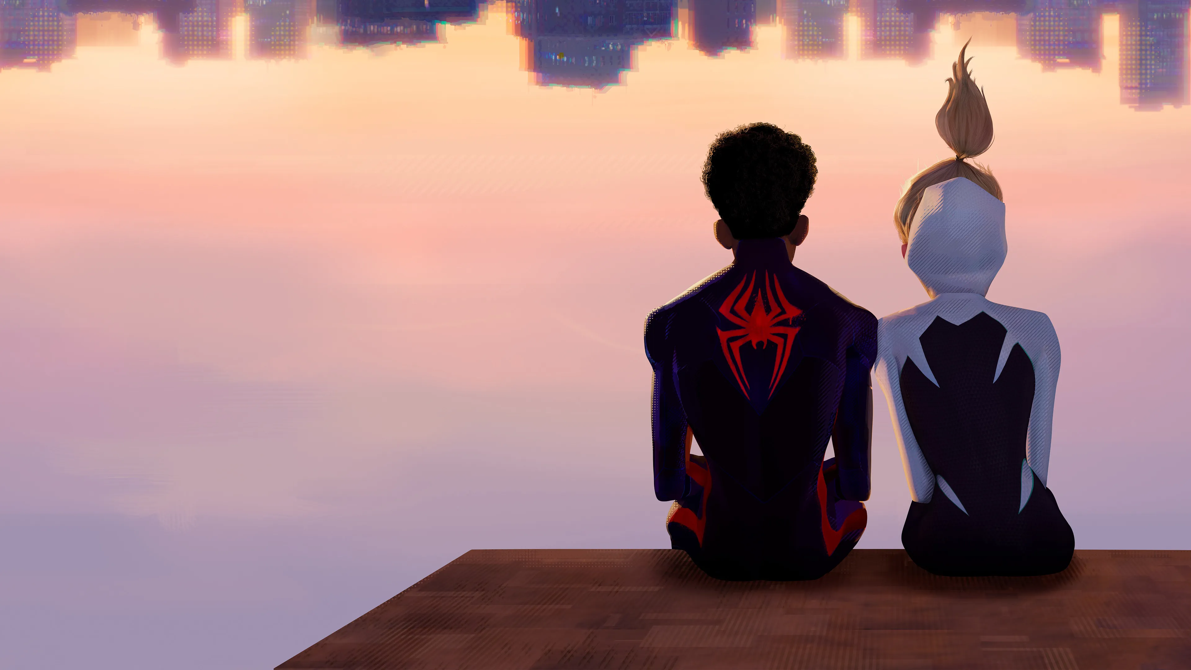 Miles & Gwen on the roof